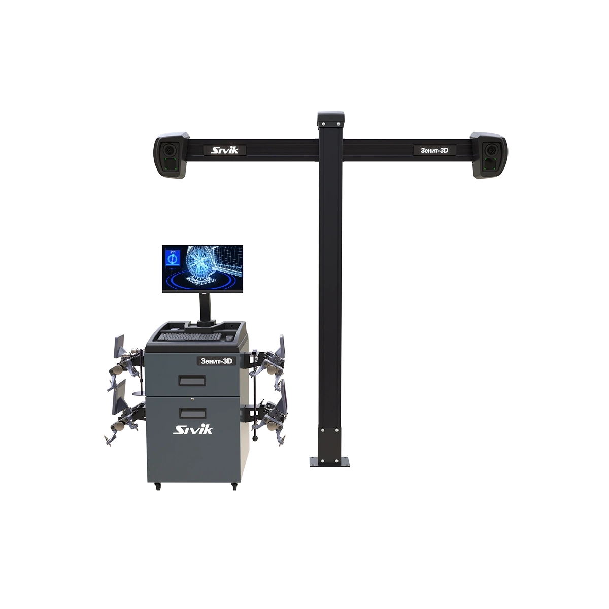 картинка Стенд регулировки развала схождения Зенит-3D ТЛ2КС Sivik